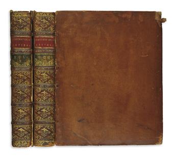 CHESTERFIELD, PHILIP DORMER STANHOPE, fourth Earl of. Letters . . . to His Son, Philip Stanhope, Esq.  2 vols.  1774